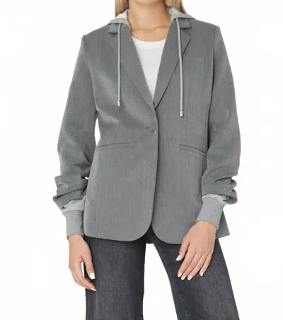 Js71 Brandi Jacket In Grey Stripe