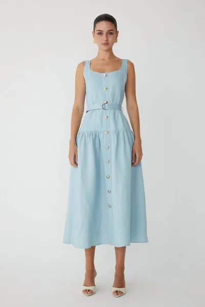 Js71 Callan Dress In Sky Blue
