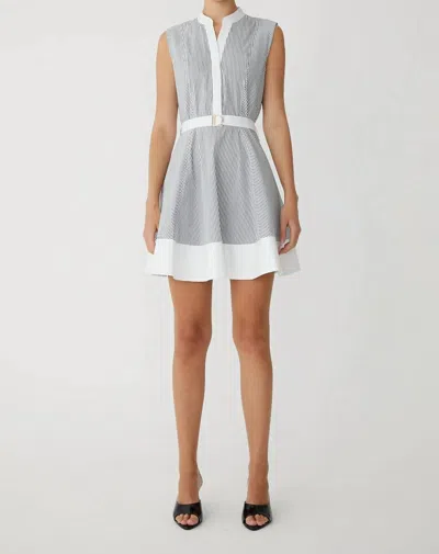 Js71 Candace Dress In Black/white Stripe In Multi