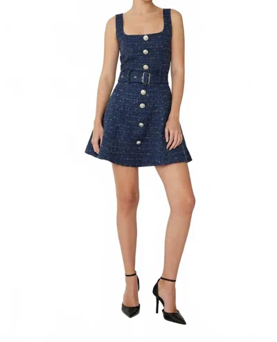 Js71 Carlotta Sleeveless Dress In Navy In Blue