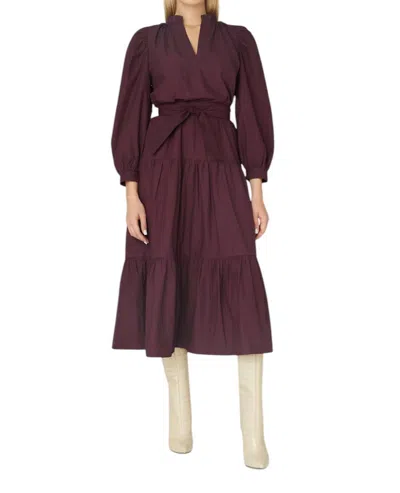 Js71 Jordan Dress In Bordeaux In Blue