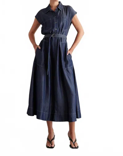 Js71 Kenna Dress In Indigo In Blue