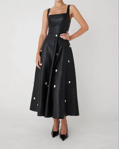 Js71 Lexia Maxi Dress In Black