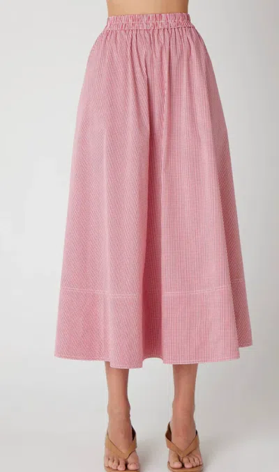 Js71 Lisa Skirt In Red In Multi