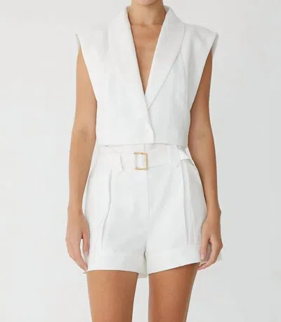 Js71 Lourdes Vest In White