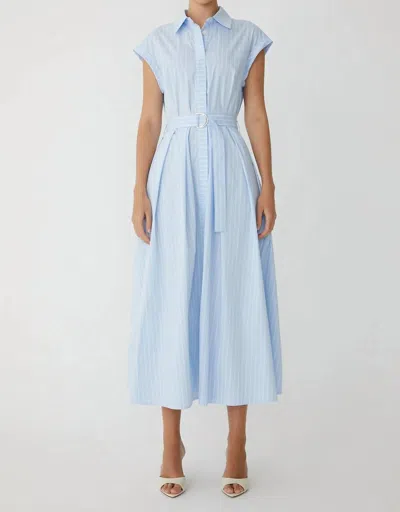 Js71 Nazra Dresss In Blue/white Stripe