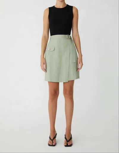 Js71 Renata Dress In Black/sage In Multi