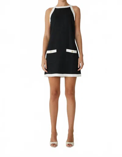 Js71 Tenney Dress In Black/white