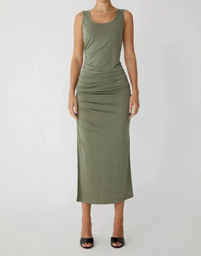 Js71 Xena Dress In Army In Green