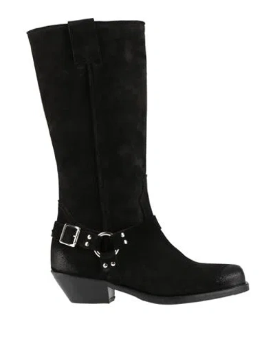J-save Woman Boot Black Size 7 Leather