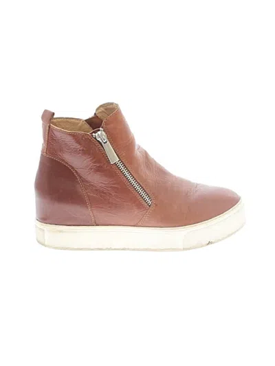 Pre-owned J/slides Ankle Boots In Brown