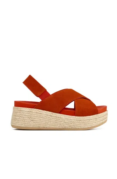 Jslides Berlin Sandal In Orange