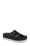 Jslides Bianca Platform Sandal In Black