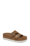 Jslides Bianca Platform Sandal In Brown