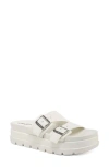 Jslides Bianca Platform Sandal In White