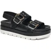 Jslides Blast Platform Sandal In Black
