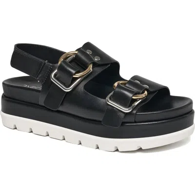 Jslides Blast Platform Sandal In Black