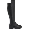 Jslides Dream Leather Over The Knee Boot In Black