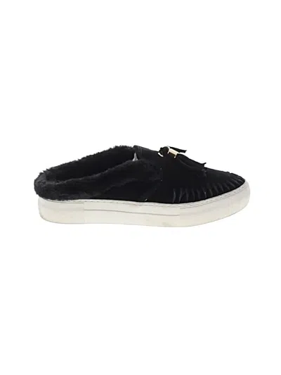 Pre-owned J/slides Flats In Black