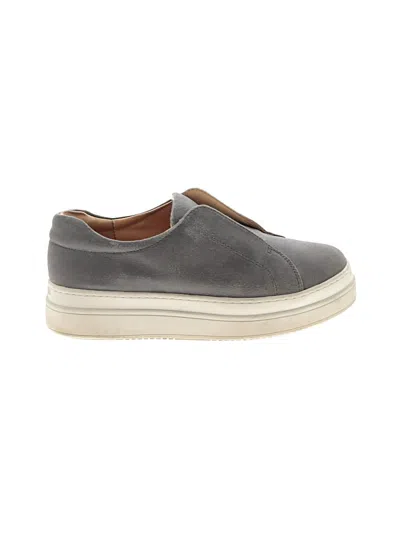 Pre-owned J/slides Flats In Gray