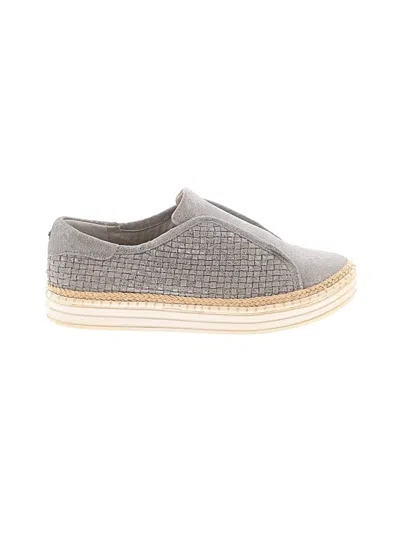 Pre-owned J/slides Flats In Gray
