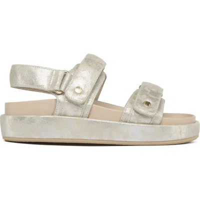 Jslides Footwear Bay Leather Slingback Sandal In Neutral