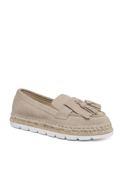 Jslides Footwear Benson Suede Espadrille Loafer In Neutral