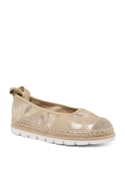 Jslides Footwear Bridget Leather Espadrille In Neutral