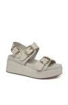 Jslides Footwear Brooke Platform Sandal In Off White