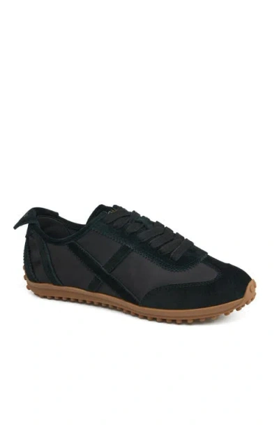 Jslides Footwear Emily Suede Sneaker In Black