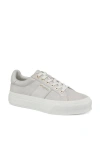 Jslides Footwear Gatsby Platform Sneaker In White Silver