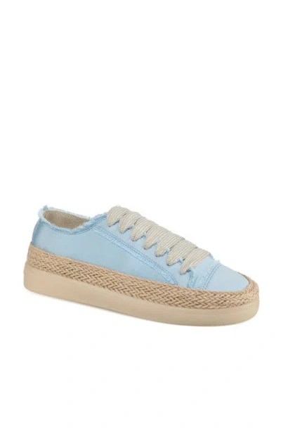 Jslides Footwear Hilda Satin Sneaker In Blue