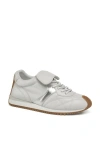 Jslides Footwear Lotty Sneaker In White Silver