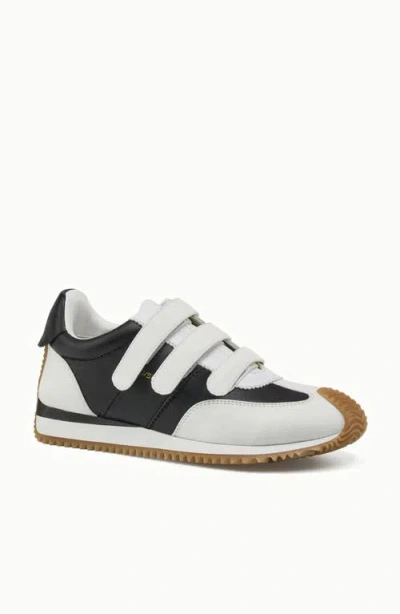 Jslides Footwear Lyla Sneaker In White Black