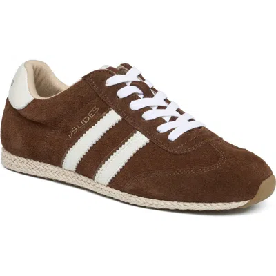 Jslides Footwear Pacey Suede Espadrille Sneaker In Brown