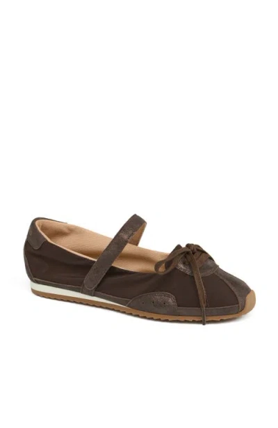 Jslides Footwear Pavia Mary Jane Sneaker In Brown