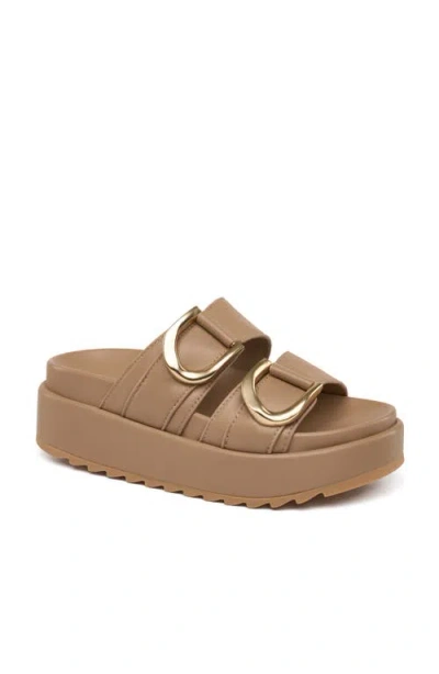 Jslides Footwear Sierra Platform Sandal In Brown