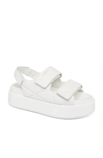 Jslides Footwear Yolanda Leather Slingback Sandal In White