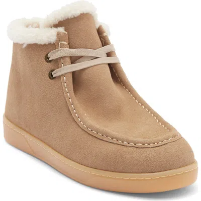 Jslides Halo Faux Shearling Lined Moc Chukka Boot In Brown