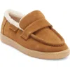 Jslides Hathor Faux Fur Lined Loafer In Brown