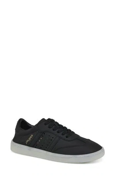 Jslides Hattie Perforated Low Top Sneaker In Black