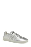Jslides Hattie Perforated Low Top Sneaker In Silver