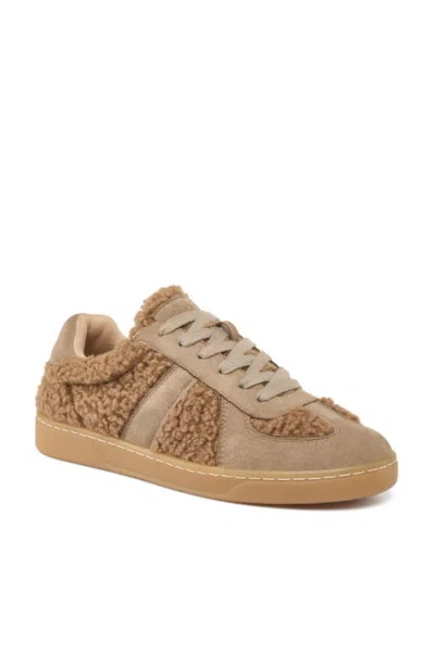 Jslides Heidi Shearling Sneaker In Brown