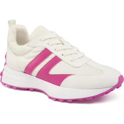Jslides Janey Sneaker In White Pink