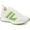 Jslides Janey Sneaker In White/neon Green