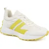 Jslides Janey Sneaker In White/neon Yellow