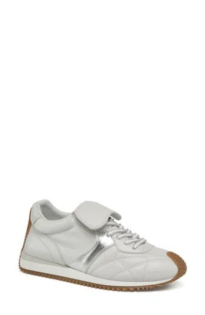 Jslides Lottie Genuine Shearling Sneaker In Gray