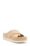 J/slides Nyc Jslides Whipstitched Platform Sandal