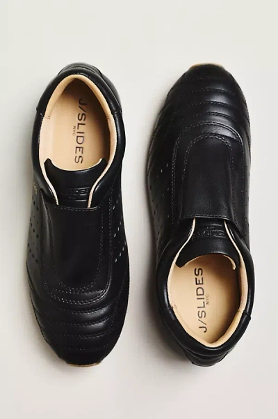 J/slides Paris Slim Sneakers In Black
