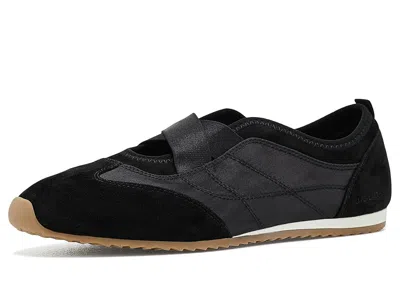 J/slides Phily Women's Shoes Black: 7.5 M, Leather/suede
